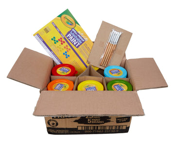 Crayola Spill Proof Paint Set (25Ct), Washable Paint For Kids, Kids Craft Supplies, Holiday Gift For Toddlers & Kids, Nontoxic, 3+