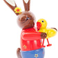 Alexander Taron 224-754 Dregeno Easter Figure-Rabbit Holding Chick-8.25 H x 6.5 W x 3 D, Brown