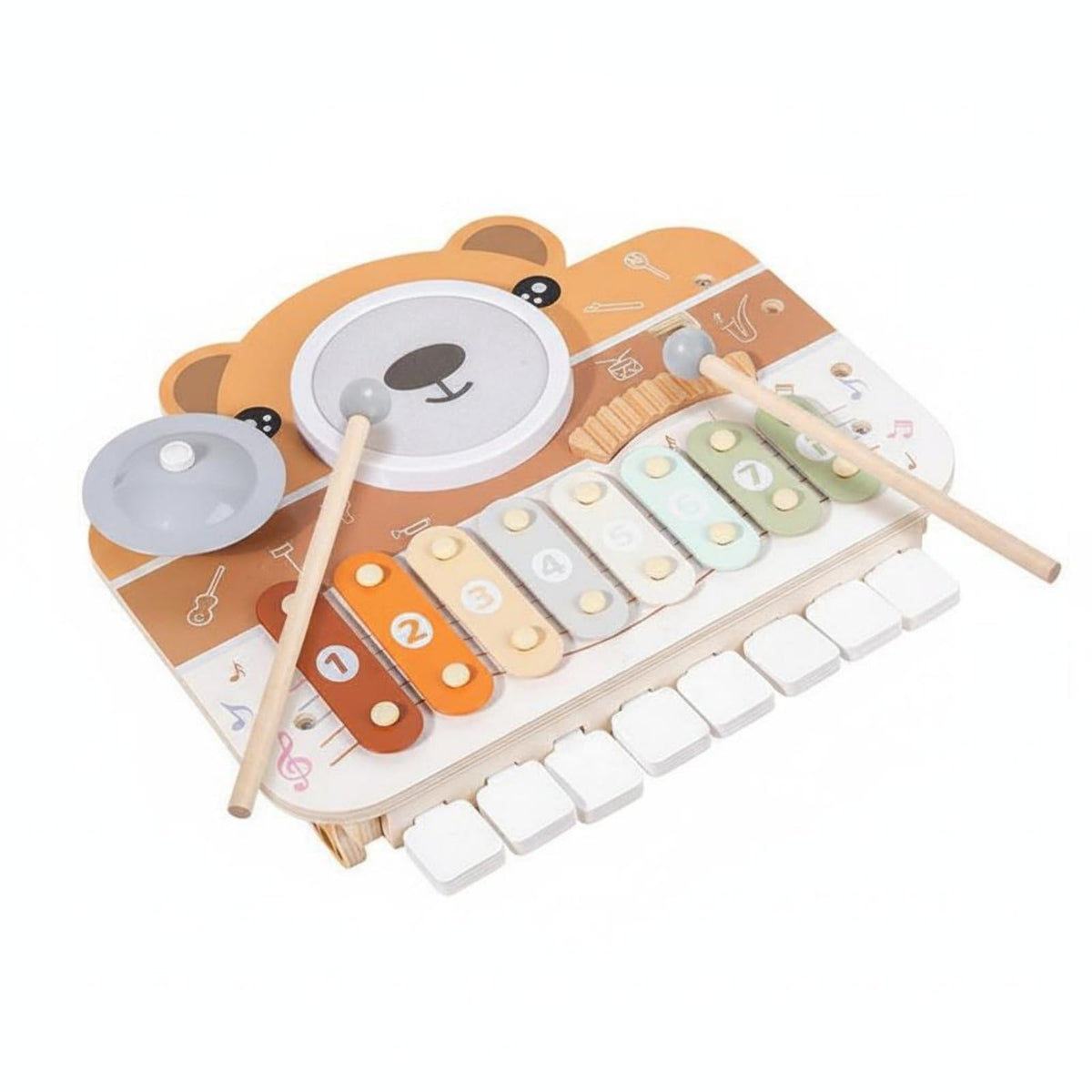 Urjix Electronic Piano Drum Early Learning Musical Activity Table Multi Instrument Baby Music Table For Toddlers, Babies, 1.5Kg,
