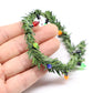 Miniature Christmas Garland, Christmas Lights, Miniature Christmas Tree Lights, Artificial Pine Wired Roping With Colored Bulbs