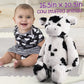 Lotfancy Cow Stuffed Animal, 16 Inch Tubbie Wubbie Soft Plush Cow For Babies, Farm Animal Toy Birthday For Boys Girls, White And Black, Kids Room Decoration, Easter Decorations