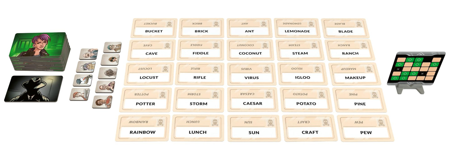 Cge Codenames: Duet Board Game (2Nd Edition) The Top Secret Cooperative Word Association Game For Two Players & Couples Game Nig