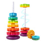 PracticeJQDEN Montessori Toys for 1 Year Old Spinning Stacking Rings