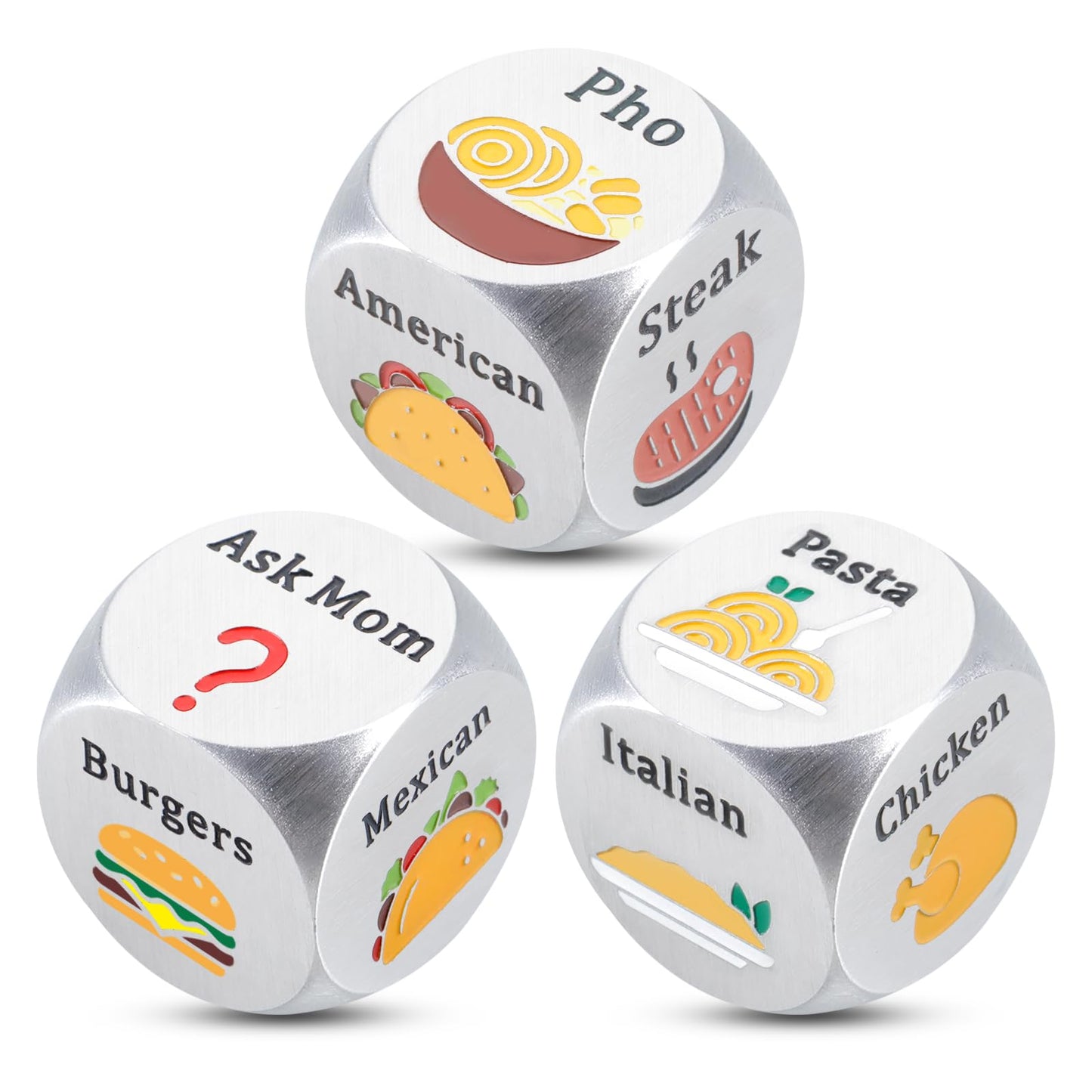 Easter Basket Stuffers Valentines Day Gifts for Him Her Food Decision Dice Decider Gifts for Boyfriend Girlfriend Husband Wife C
