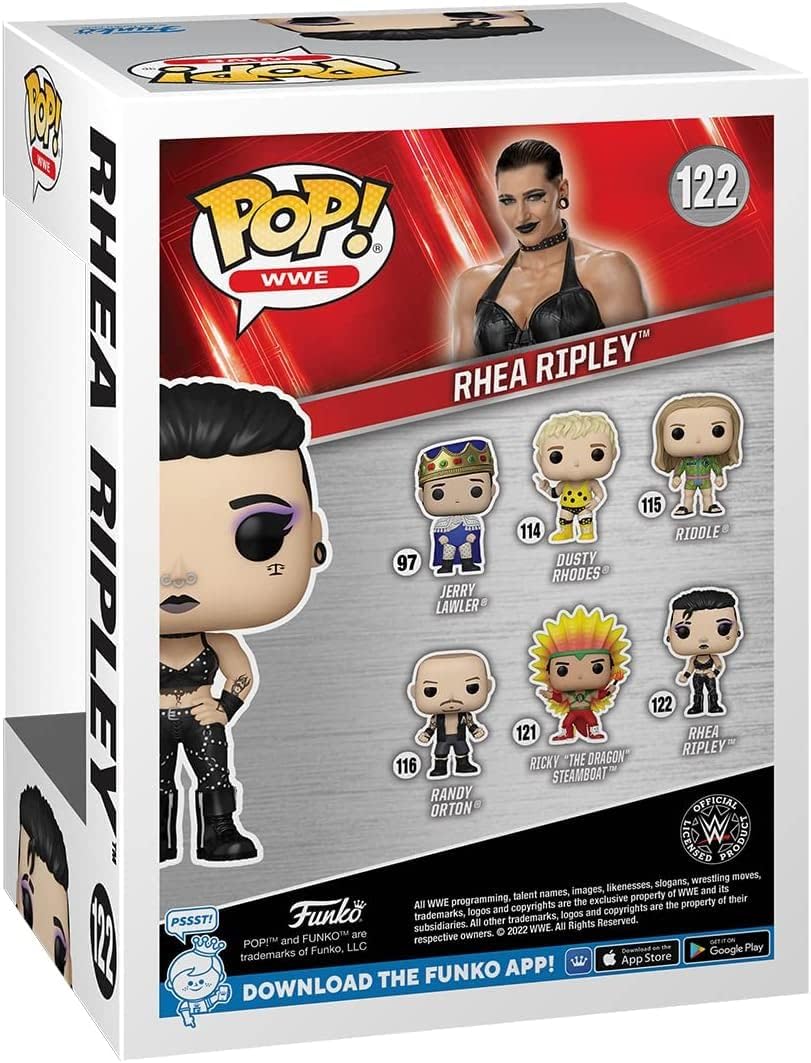 Pop Sports: Rhea Ripley Vinyl Figure #122 (Bundle With Ecotek Protector Case)