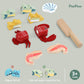 Pairpear Wooden Play Food Cutting Seafood Set - Toddlers Wooden Toy Food Pretend Play Kitchen Accessories For 3 Years Old Boys G