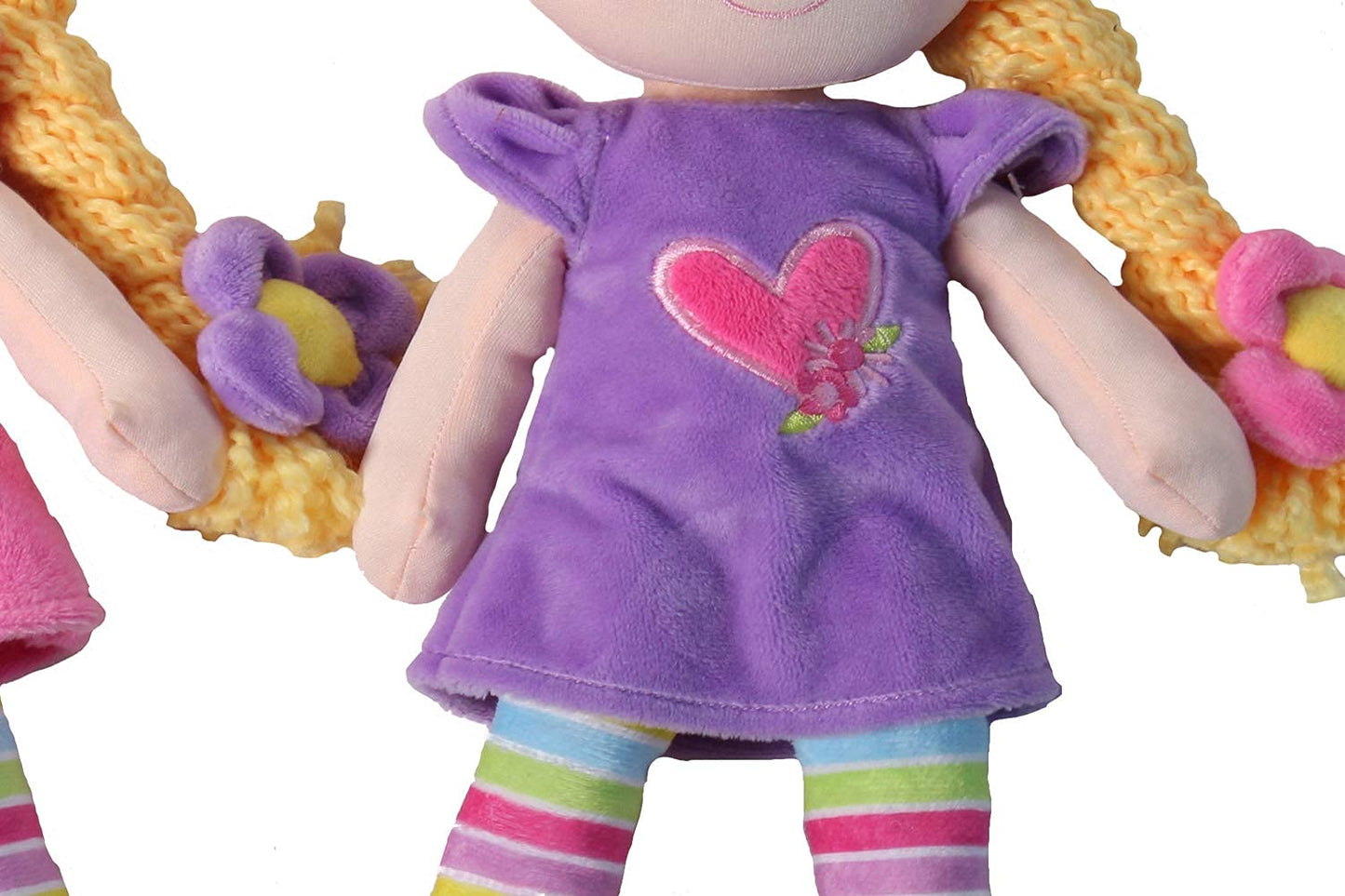 Snuggle Stuffs Twin Sister Plush 14 Dolls (Set of 2) Pink & Purple