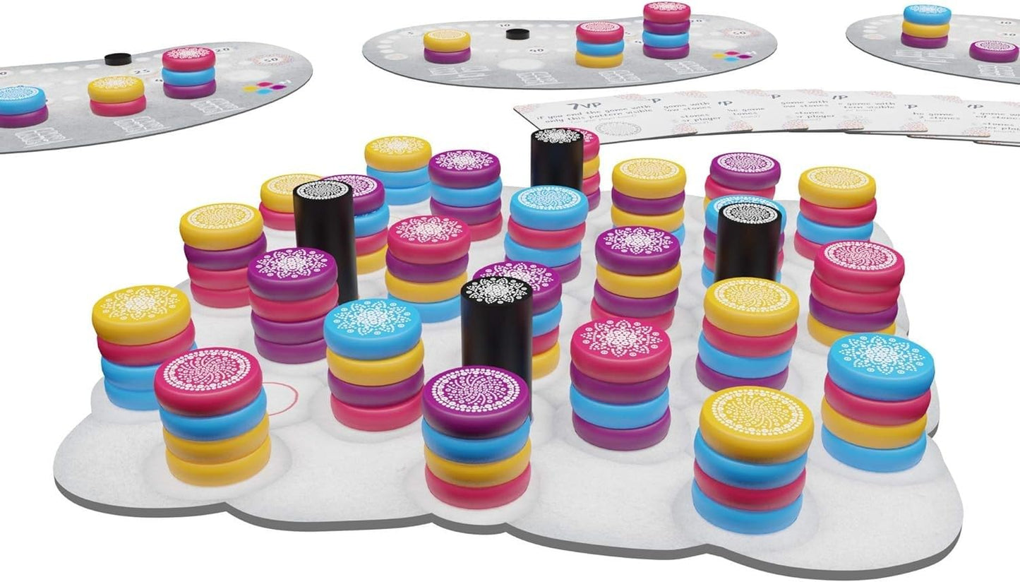 Board And Dice Mandala Stones