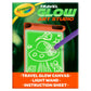 Crayola Travel Glow Art Studio - Glow in the Dark Toys for Kids, Assorted Colors, 8.5 x 10 inches, Ages 6-9, Model 042505