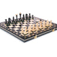 Beautiful Handcrafted Wooden Chess Set With Wooden Board And Handcrafted Chess Pieces - Gift Idea Products (16'' (40 Cm) Black), Beige
