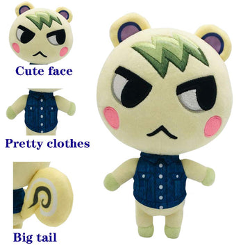 Animal Crossing New Leaf Plush Toy Suitable For Collection, Animal Crossing: New Horizons Stuffed Doll Toy For Boy Girl Christmas Halloween Birthday Gift, 8“ (Marshal)