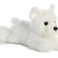 Aurora Mini Flopsie Windsor Westie Stuffed Animal, White, 8 Inches, Polyester, Model 31768, Adorable Small Plush Toy