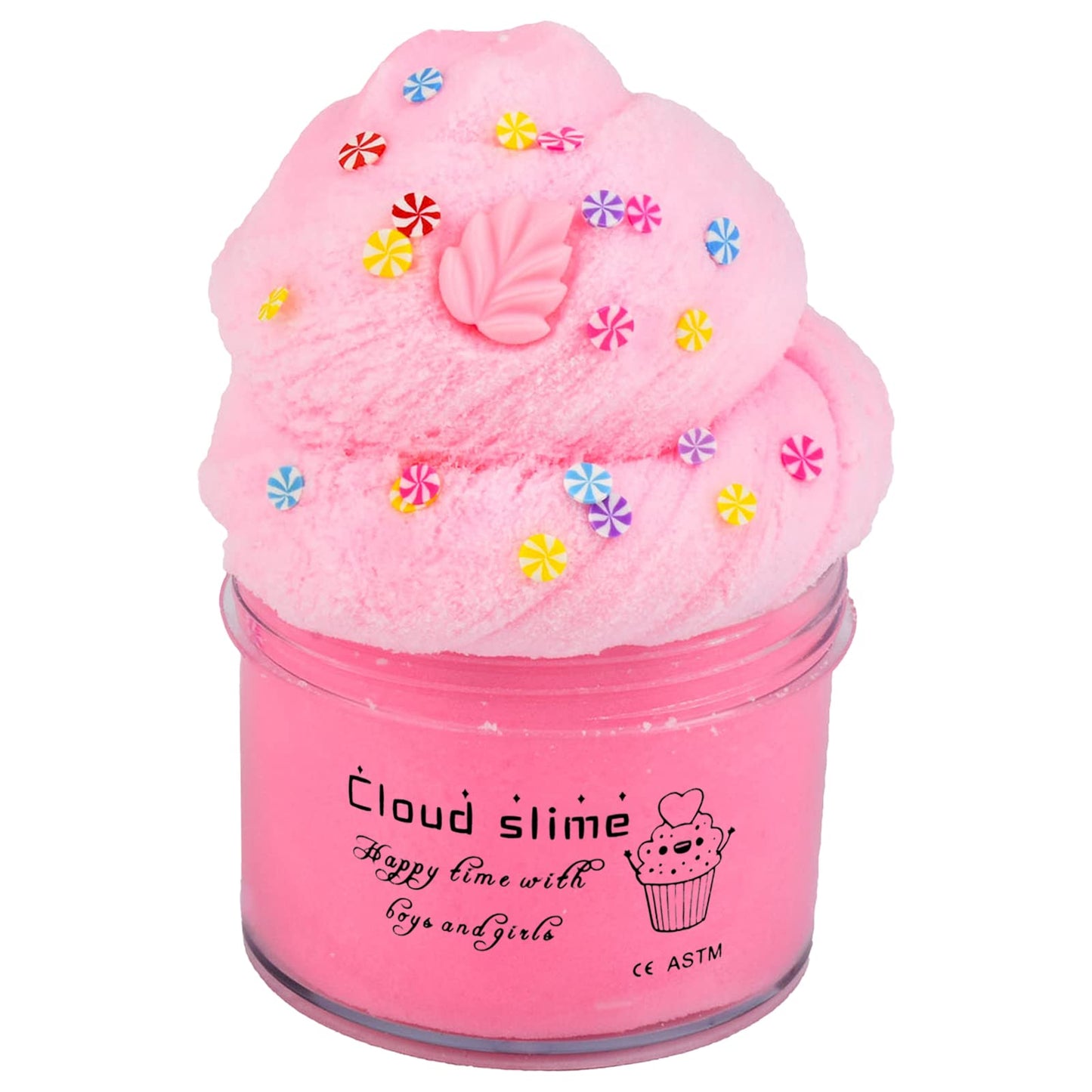 Pink Cloud Slime, Non-Sticky And Putty Slime, Stress Relief Scented Slime Toy For Kids Education, Party Favor And Birthday Gift(