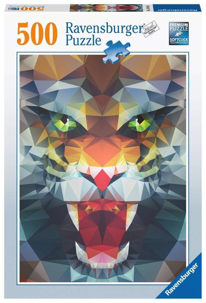 Ravensburger Puzzle 16984 Lion From Ploygons 500 Pieces