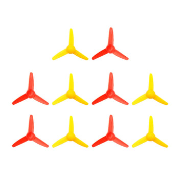 EUDAX Micro DC Motor 2mm shaft propeller with 3 Vanes 80mm Fan Shape for Fan Leaves Ship Model RC Boat DIY Air Science and education toys