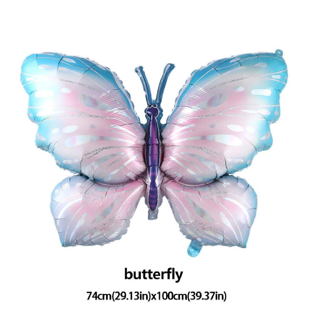 Butterfly Balloons 4 Pieces 40Inch Blue Purple Butterfly Foil Mylar Balloons For Butterfly Themed Party Wedding Birthday Baby Sh