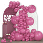 Partywoo Hot Pink Balloons, 142 Pcs Dark Pink Balloons Different Sizes Pack Of 18 Inch 12 Inch 10 Inch 5 Inch Magenta Pink Balloons For Balloon Garland Or Balloon Arch As Party Decorations, Pink-Y01