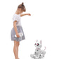 Lexibook - Power Kitty® - Remote Control Robot Cat, Programmable Smart Robot, Light, Sound, White/Pink - Kitty01