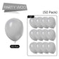 Partywoo Pastel Gray Balloons, 50 Pcs 12 Inch Pale Gray Balloons, Gray Balloons For Balloon Garland Or Balloon Arch As Party Decorations, Birthday Decorations, Baby Shower Decorations, Gray-Y76