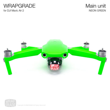 Wrapgrade Main Unit Skin Compatible With Dji Mavic Air 2 (Neon Green)