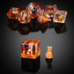 Cat Dice DND, DNDND 7PCS Resin D&D Dice with Velvet Bag for Dungeons and Dragons Role Playing Games and Tabletop Game (Fox)