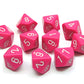 Chessex Opaque Pink/White D10 Dice Set (10)