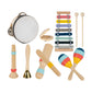 Enakshi 8Pcs Xylophone Maracas Percussion Toy Set For Birthday Gift Children Age 24|Toys & Hobbies | Educational | Music & Art