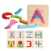 Kizh Wooden Letter And Number Construction Activity Set Educational Preschool Toys Shape Color Recognition Pegboard Sorter Set Board Blocks Stack Sort For Toddler Kids Boys Girls Toy