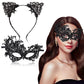 Patpat Set Of 2 Masquerade Masks Lace Eye Mask Cat Ears Headband For Women, Halloween Mask Party Mask For Women Costume For Cosp