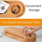 Premium Oak Cribbage Board Game Set -Unique Cribbage Board Includes Playing Cards, Metal Cribbage Pegs, Instructions, & More - B