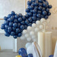 Decgol Navy Blue Balloons 100Pcs Dark Blue Latex Party Balloons Different Sizes 18 12 10 5 Inch Night Blue Balloon Garland For B
