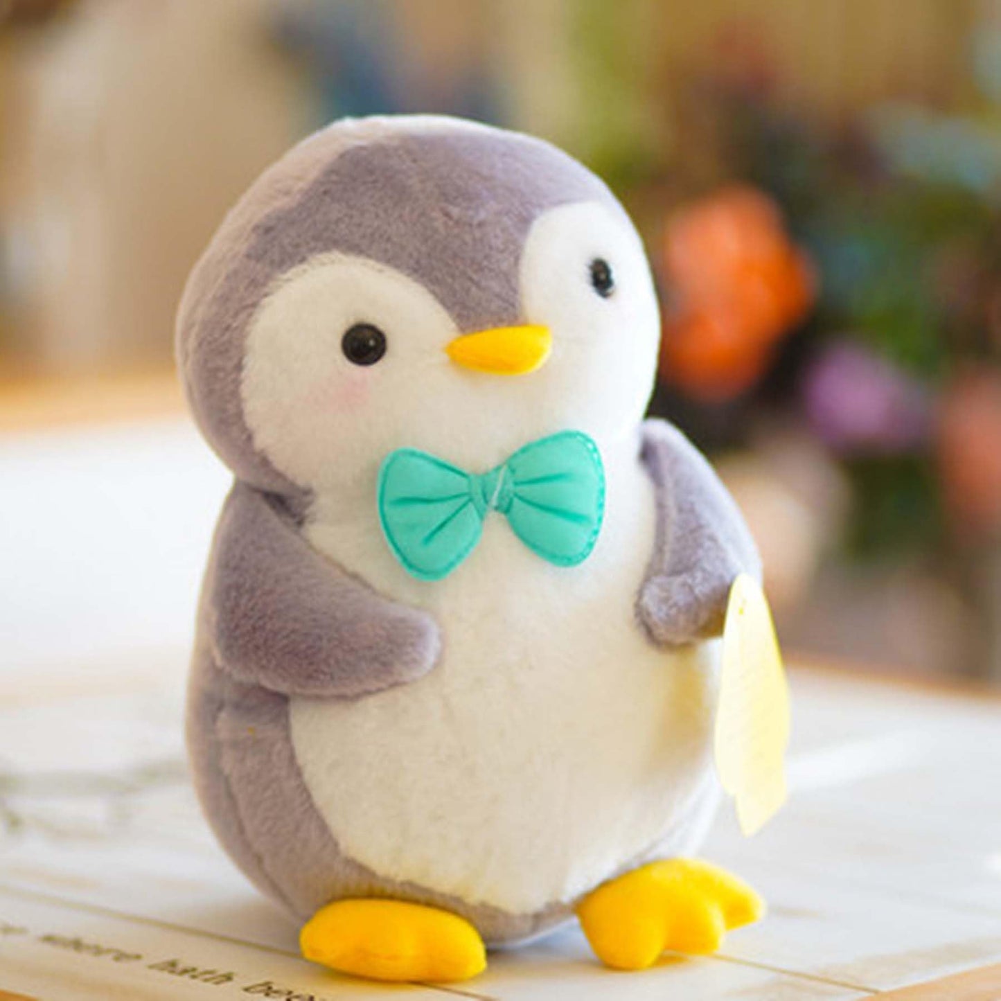 Ruzucoda Stuffed Penguin Plush Ocean Animals Toys Dolls Decorations Gifts For Kids Boys Girls 10 Inches (Blue)