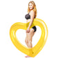 mature-themed Heart Float mature-themed Heart Pool Floats  Water Fun Beach Party Toys for Aults Birthday Scene Layout Props. (47 in Transparent Yellow)