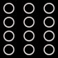 MAGICYOYO Yo-Yo Silicone Response Pads- Clear, Pack of 12 for MAGICYOYO K2 K3