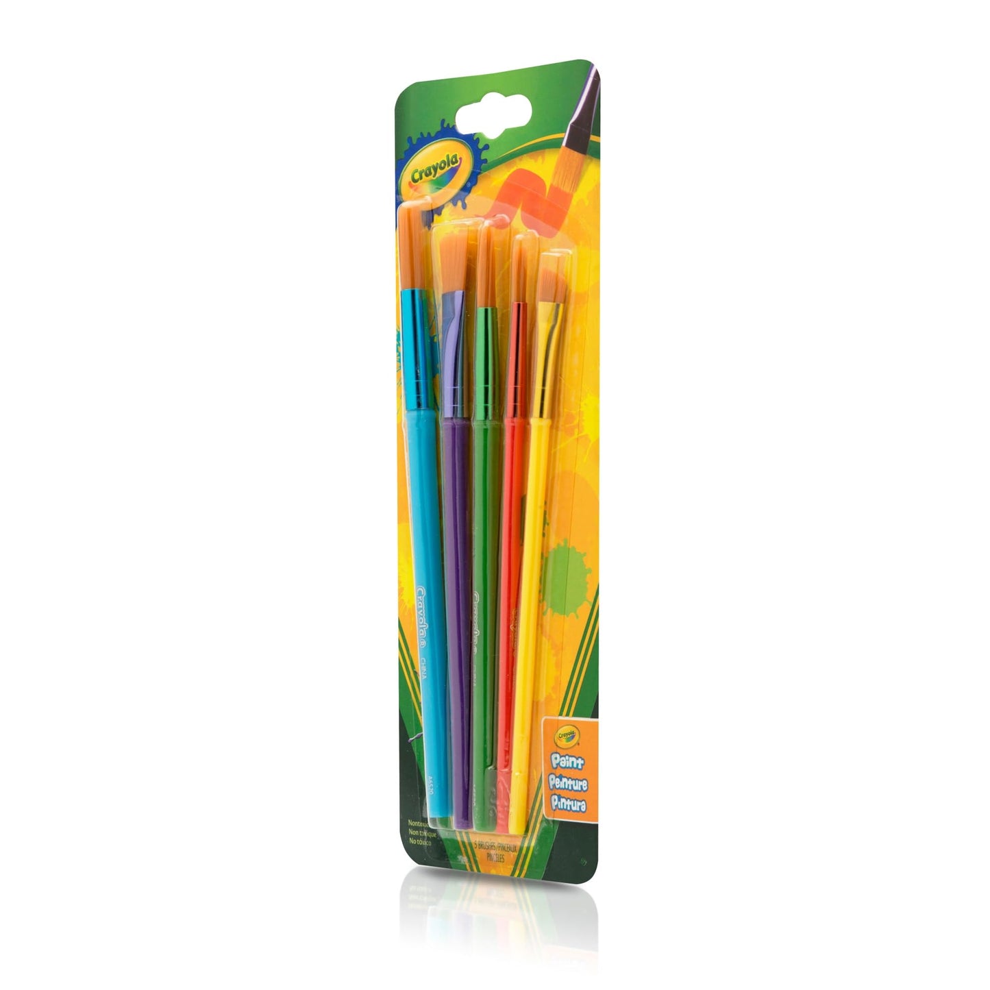 Crayola; Paint Brush Set; 5 ct.; Arts and Crafts, Variety of Shapes and Sizes
