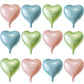 Pink Heart Shaped Balloons Pack Of 12,18 Inch Love Valentine Balloons Heart Romantic Balloons For Valentines Day Propose Marriag