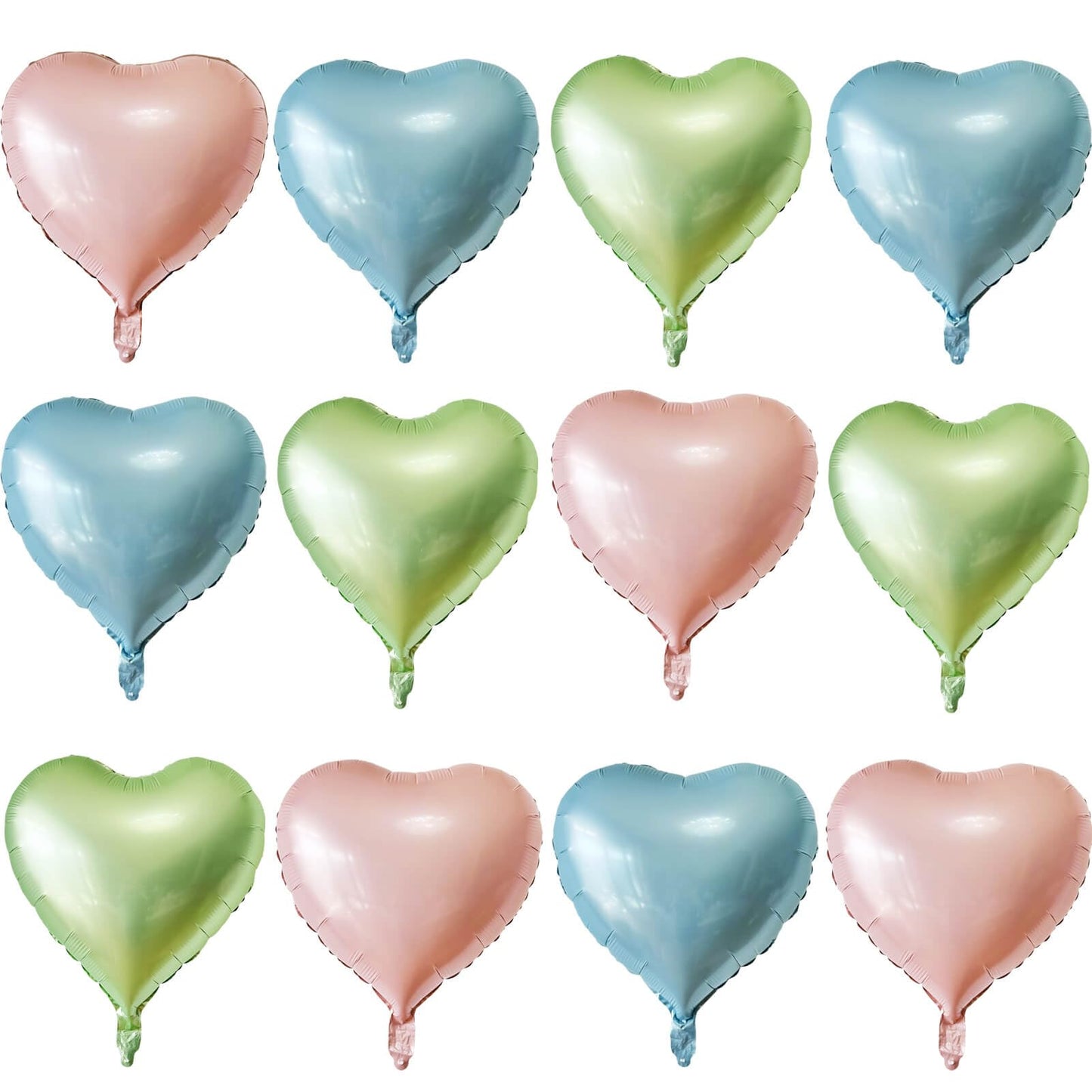 Pink Heart Shaped Balloons Pack Of 12,18 Inch Love Valentine Balloons Heart Romantic Balloons For Valentines Day Propose Marriag