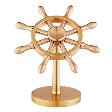 XQIGI Spinner Brass Boat Helmsman Puts  Creative Metal Fidget Spinner Crafts  Copper Extractor Artifact Detachable Gift for mature-themed Kids