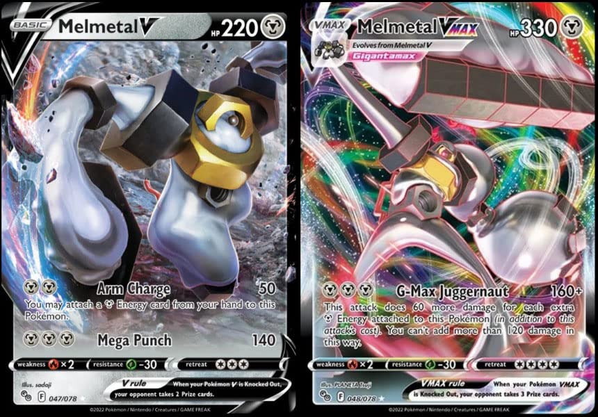 Melmetal V & Vmax 048/078 - Pokemon Go - Ultra Rare Card Lot
