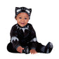 Marvel Black Panther Official Infant Deluxe Costume - Printed Jumpsuit With Booties And Mask Cap (6-12M)