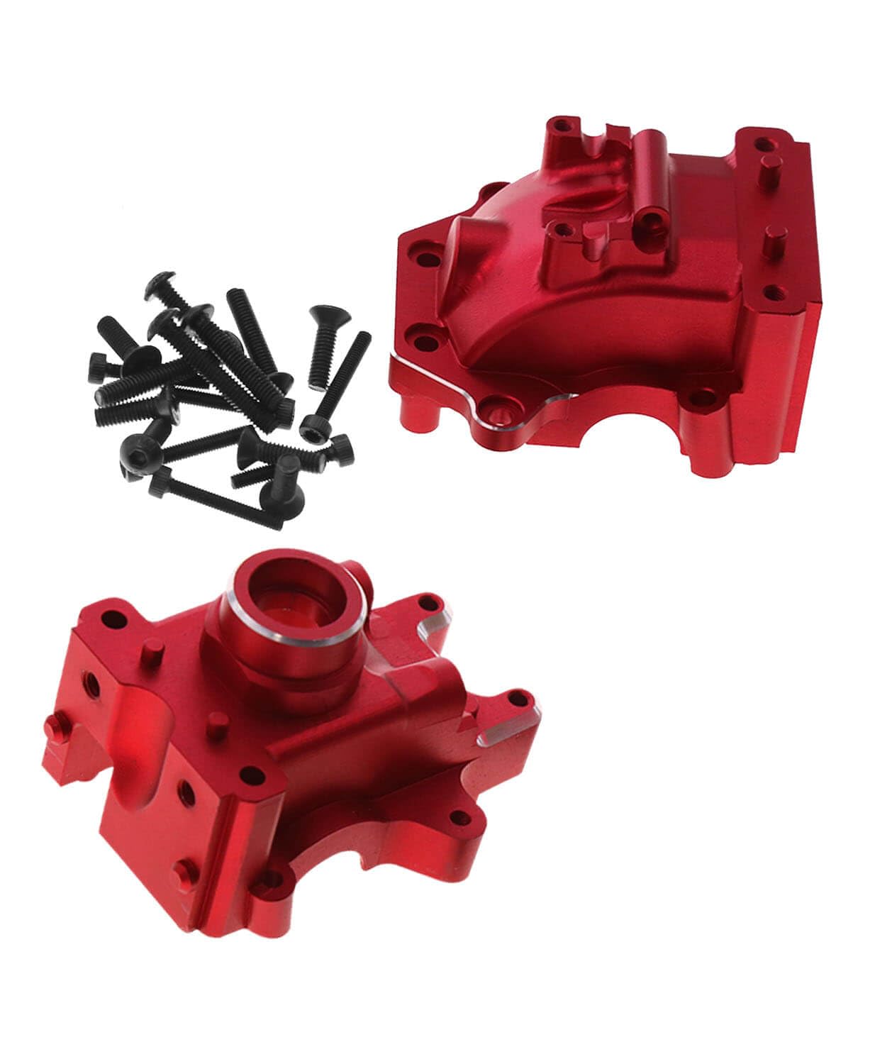 RCMYou Aluminum Gear Box Upgrades Part for 1/8 Sledge 4WD,Front Rear Universal Gear Box Housing, RC Alloy Gearbox Hops up for Sl
