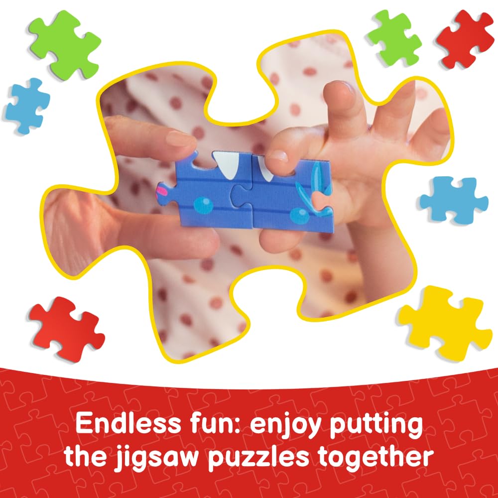 Trefl 25 Piece Jigsaw Puzzle Frame Dinosaurs Print, Diy Puzzle, Creative Fun, Classic Puzzle For Adults And Children From 3 Year
