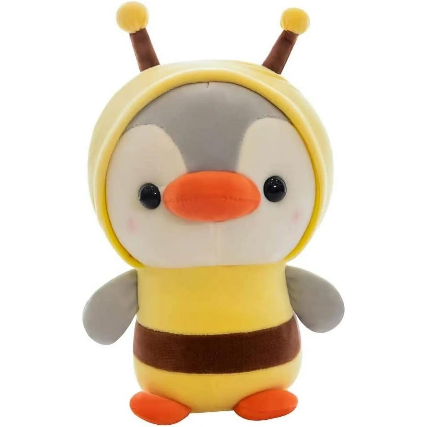 Cute Duck/Penguin Stuffed Animal in Costume Adorable Plushies Wearing Outfit Plush Toys Great for Kids and Lovers Stuffed Penguin Animals 10 Inch (Bee)