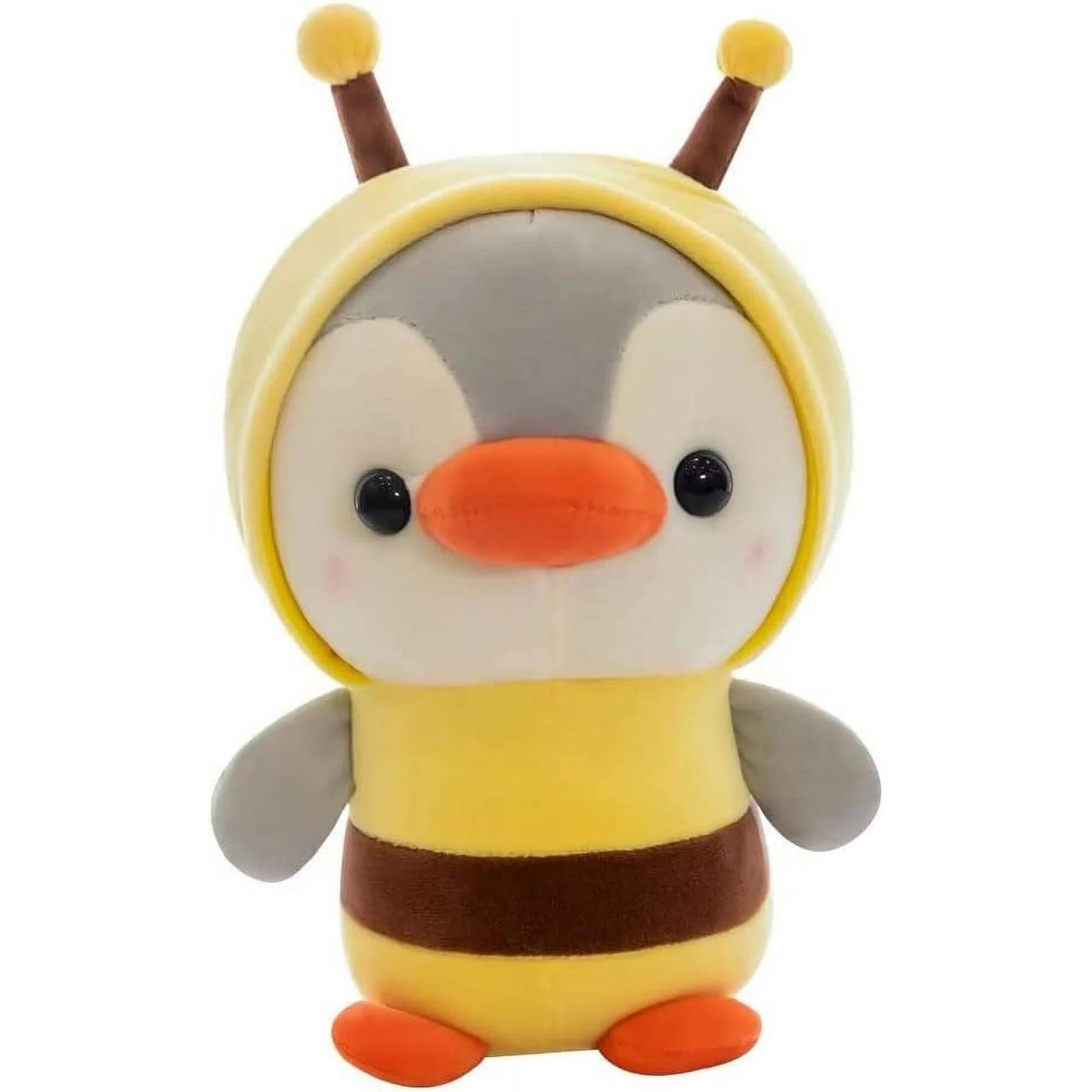 Cute Duck/Penguin Stuffed Animal in Costume Adorable Plushies Wearing Outfit Plush Toys Great for Kids and Lovers Stuffed Penguin Animals 10 Inch (Bee)