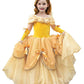 Axaxa Belle Princess Dresses For Girls Belle Costume For Girls Dress Up Clothes For Little Girls Cosplay Halloween Gown Party