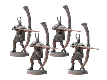 Steamforged Games Dark Souls The Role Playing Game: Silver Knight Greatbowmen Miniatures & Stat Cards