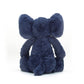 Jellycat Bashful Blue Elephant Stuffed Animal  Medium 12 inches - Elephant Plush Toy - Classic Children's Gift