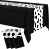 Remagr 54 x 108 Inch Cow Print Tablecloth Party Decor Western Table Runner Cowboy Cowgirl Plastic Rustic Disco Table Cover Highl