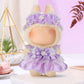 Unique Clothes Set for 17cm Dolls - Cute Purple Lace Dress & Headband Outfit Accessories for Dress Up Dolls Play & Collector Dis