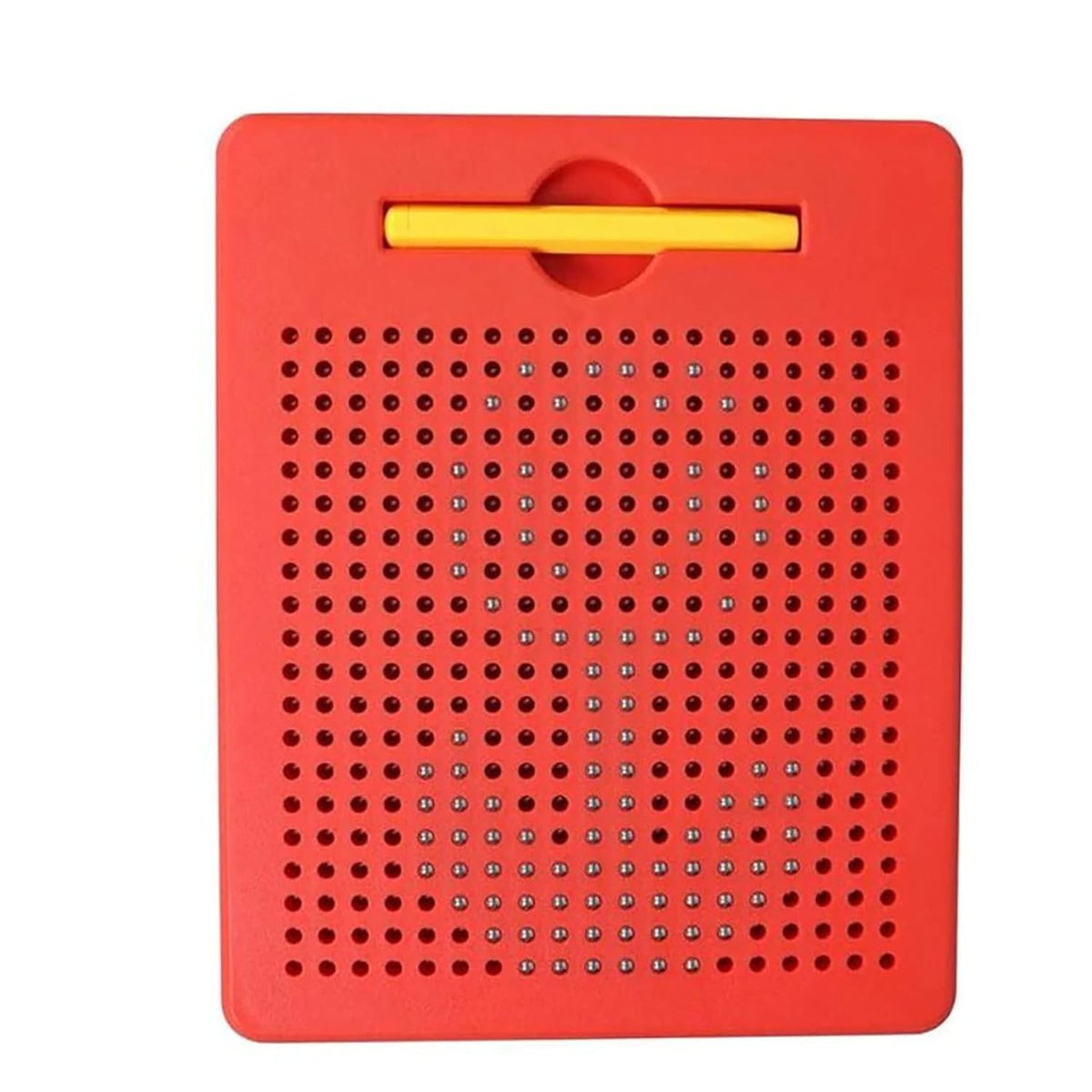 Magnetic Drawing Board for Kids, Erasable Doodle Pad with Stylus Pen (Red)